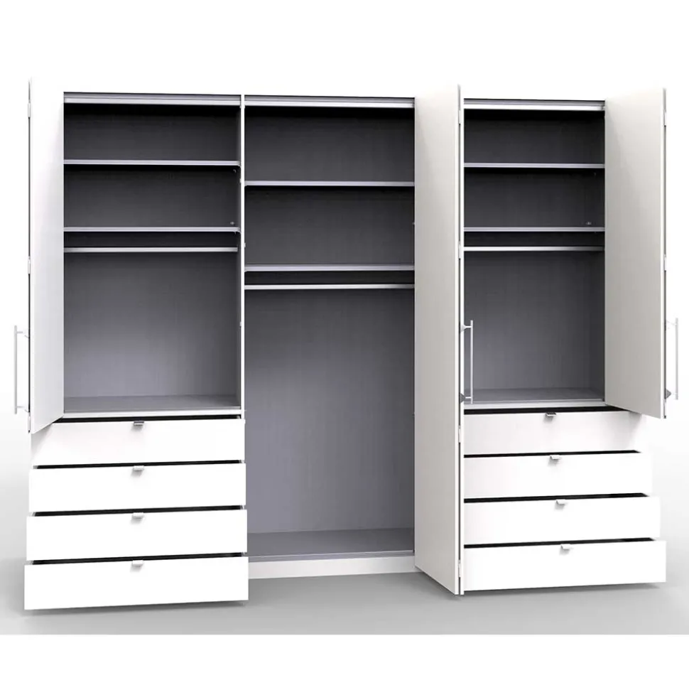 Schlafbereich Kleiderschrank mit acht Schubkästen - Dolienca