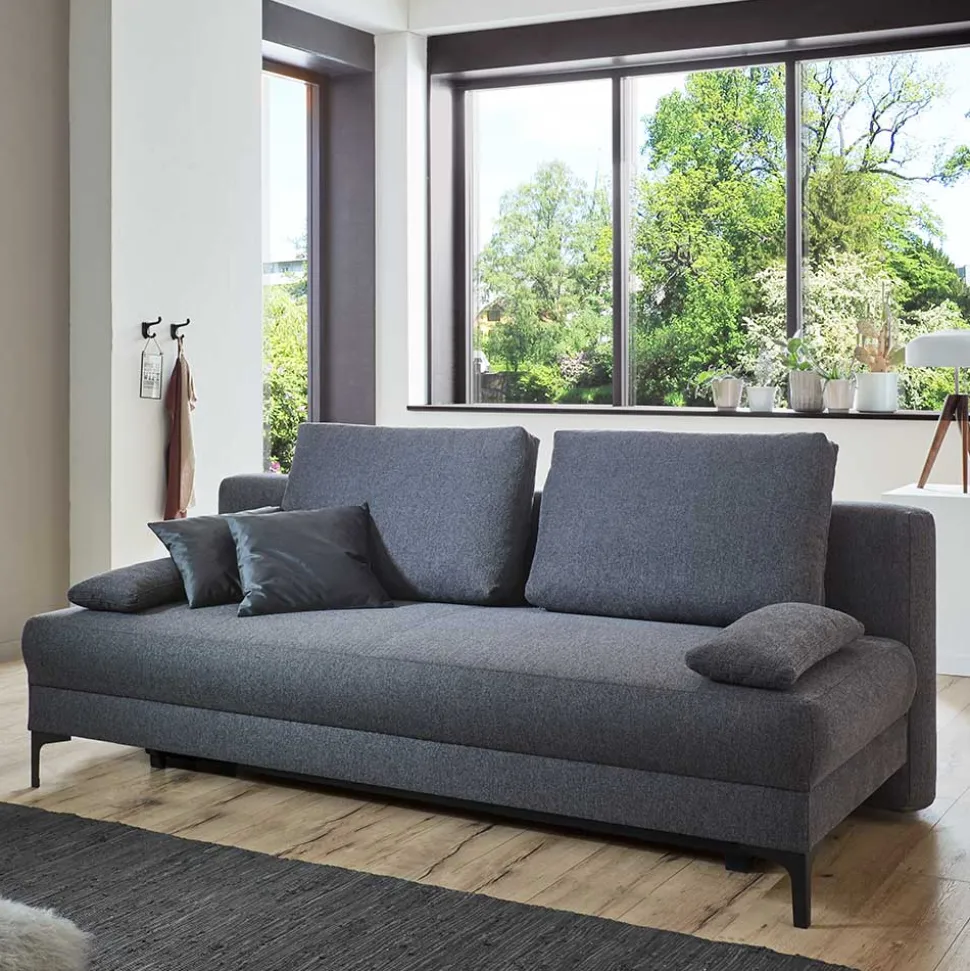 Schlafcouch für jeden Tag in Anthrazit - Antigua
