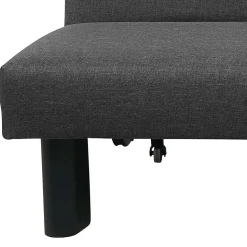 Schlafsofa ohne Armlehnen in Dunkelgrau - Jandusc