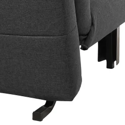 Schlafsofa ohne Armlehnen in Dunkelgrau - Jandusc