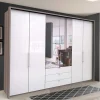 Schlafzimmer Falttüren-Schrank mit Spiegel - Empresian