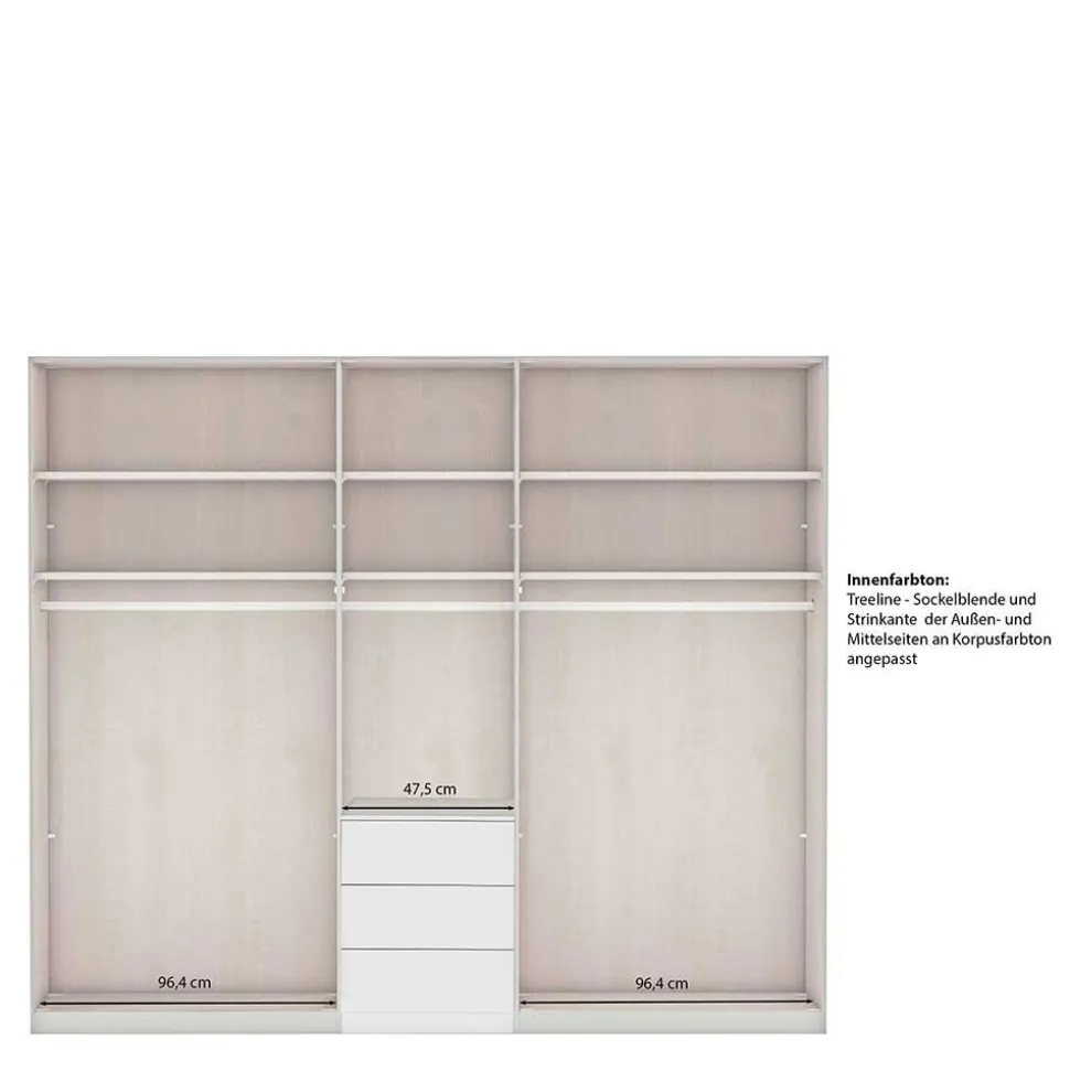 Schlafzimmer Kleiderschrank in Graugrün - Rajavo