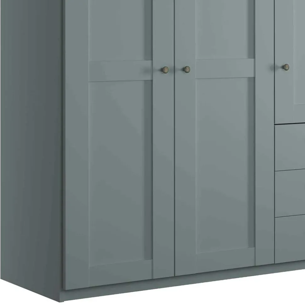 Schlafzimmer Kleiderschrank in Graugrün - Rajavo