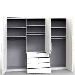 Schlafzimmer Kleiderschrank mit Spiegel Falttür - Rativian
