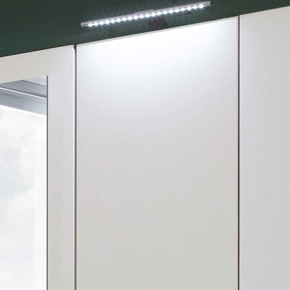 Schlafzimmer Kleiderschrank in Weiß & Dunkelgrau - Shakti