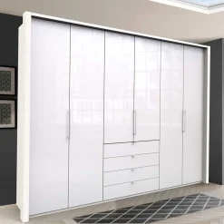 Schlafzimmer Kleiderschrank mit Falttüren & Schubladen - Dolienca