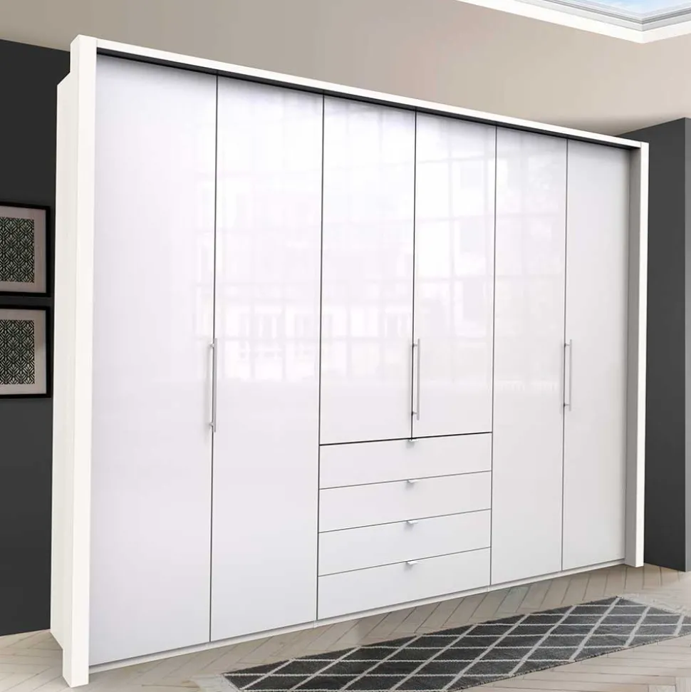 Schlafzimmer Kleiderschrank mit Falttüren & Schubladen - Dolienca
