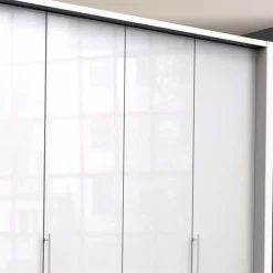 Schlafzimmer Kleiderschrank mit Falttüren & Schubladen - Dolienca