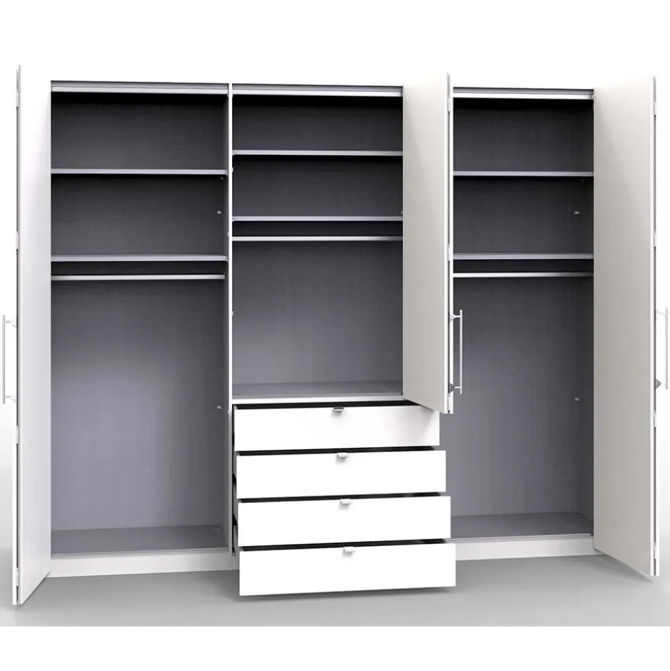 Schlafzimmer Kleiderschrank mit Falttüren & Schubladen - Dolienca