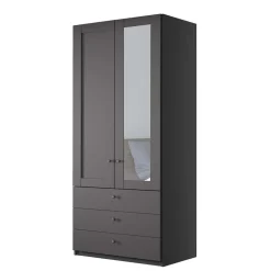 Schlafzimmer Kleiderschrank in Dunkelgrau - Mataram