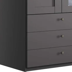 Schlafzimmer Kleiderschrank in Dunkelgrau - Mataram