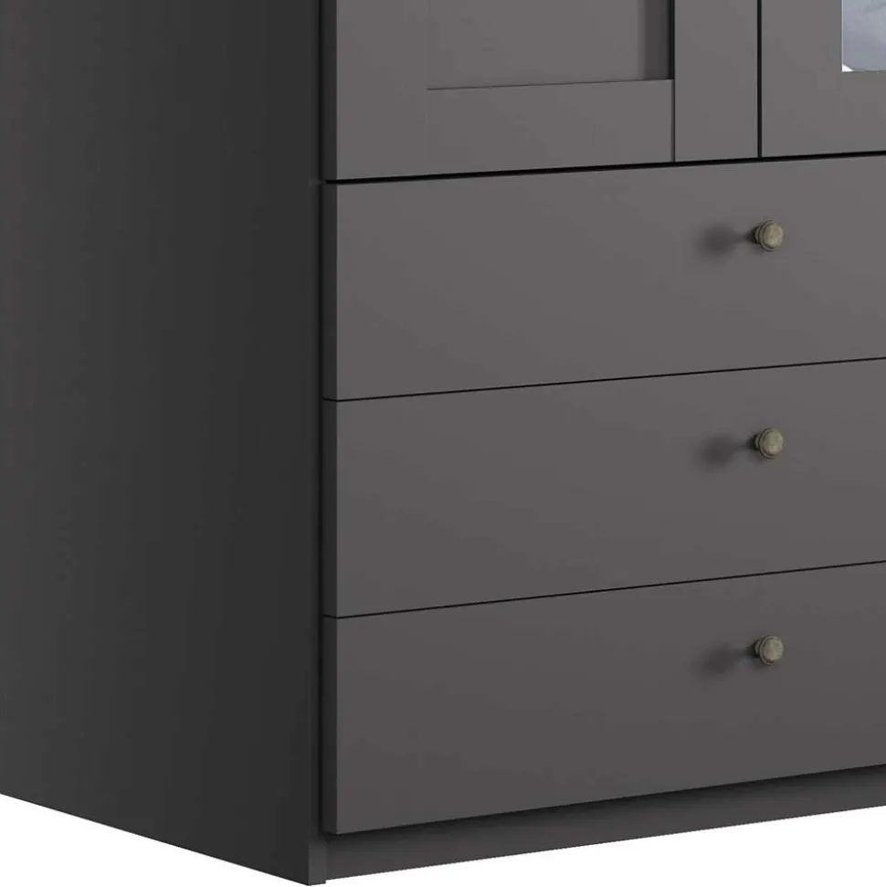 Schlafzimmer Kleiderschrank in Dunkelgrau - Mataram