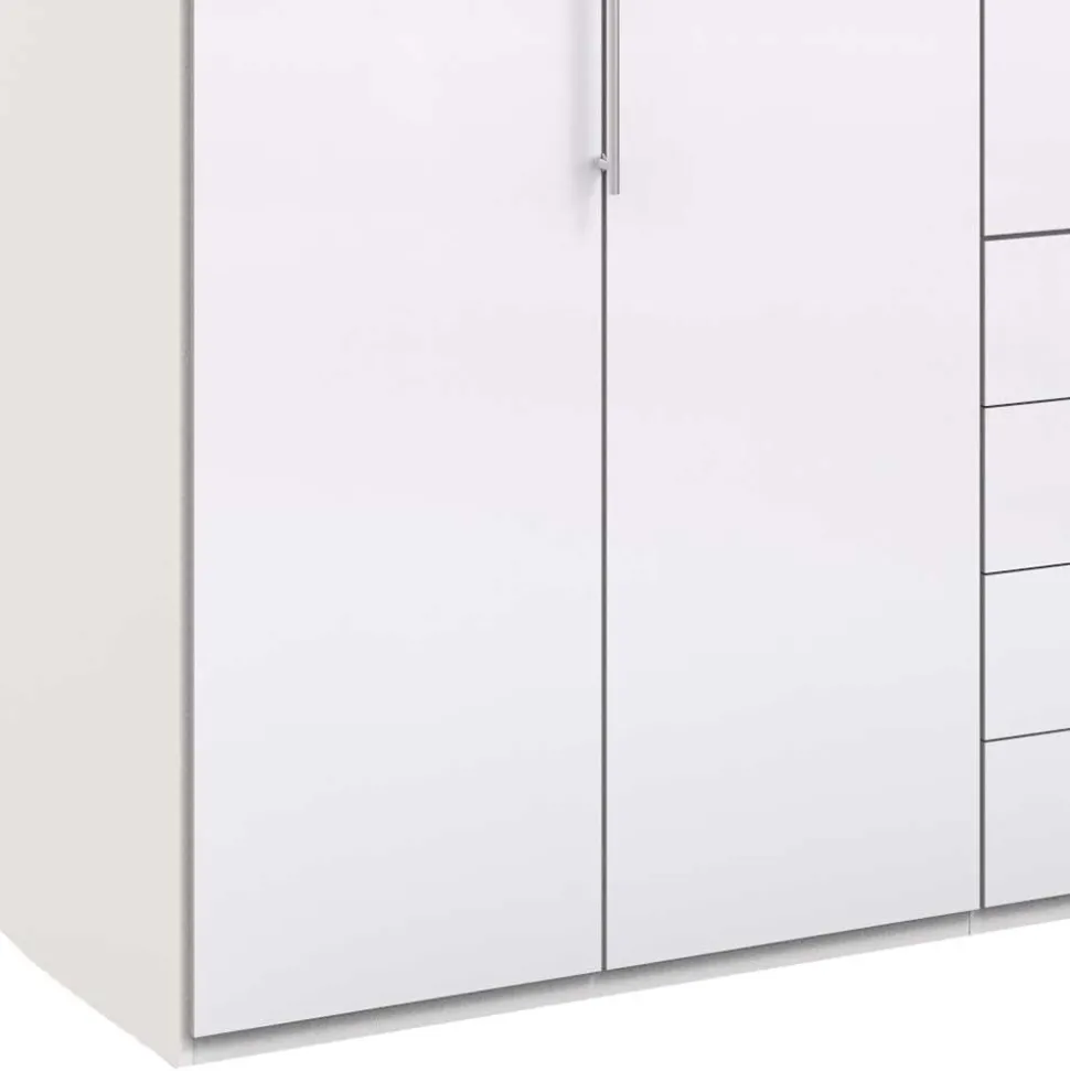 Schlafzimmer Kombi-Kleiderschrank in Weiß - Dolienca