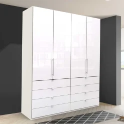 Schlafzimmer Kombischrank in Weiß - Dolienca