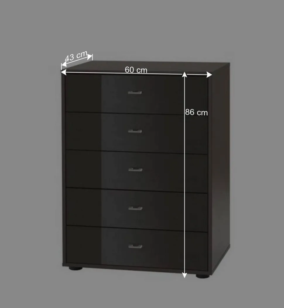 Schlafzimmer Kommode Patrosan in Graubraun