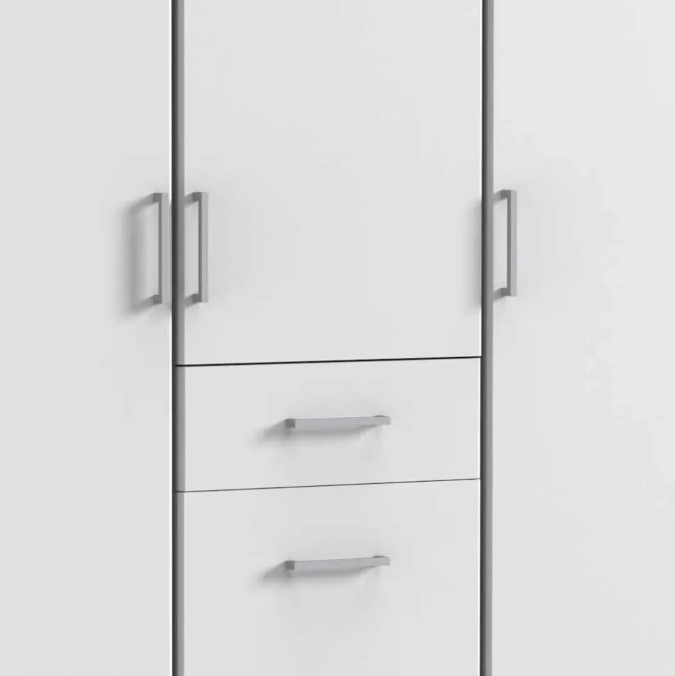 Schlafzimmer Schrank in Weiß - 135x199x58 cm - Cador