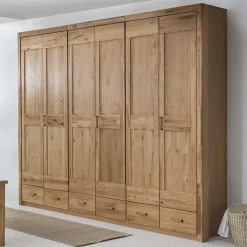 Schlafzimmer Schrank mit 6 Türen & Schubladen - Zamron