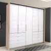 Schlafzimmer-Kleiderschrank mit Tür & 2 Falttüren - Bosays