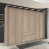 Schlafzimmerkleiderschrank in Holz Nachbildung - Zayun I