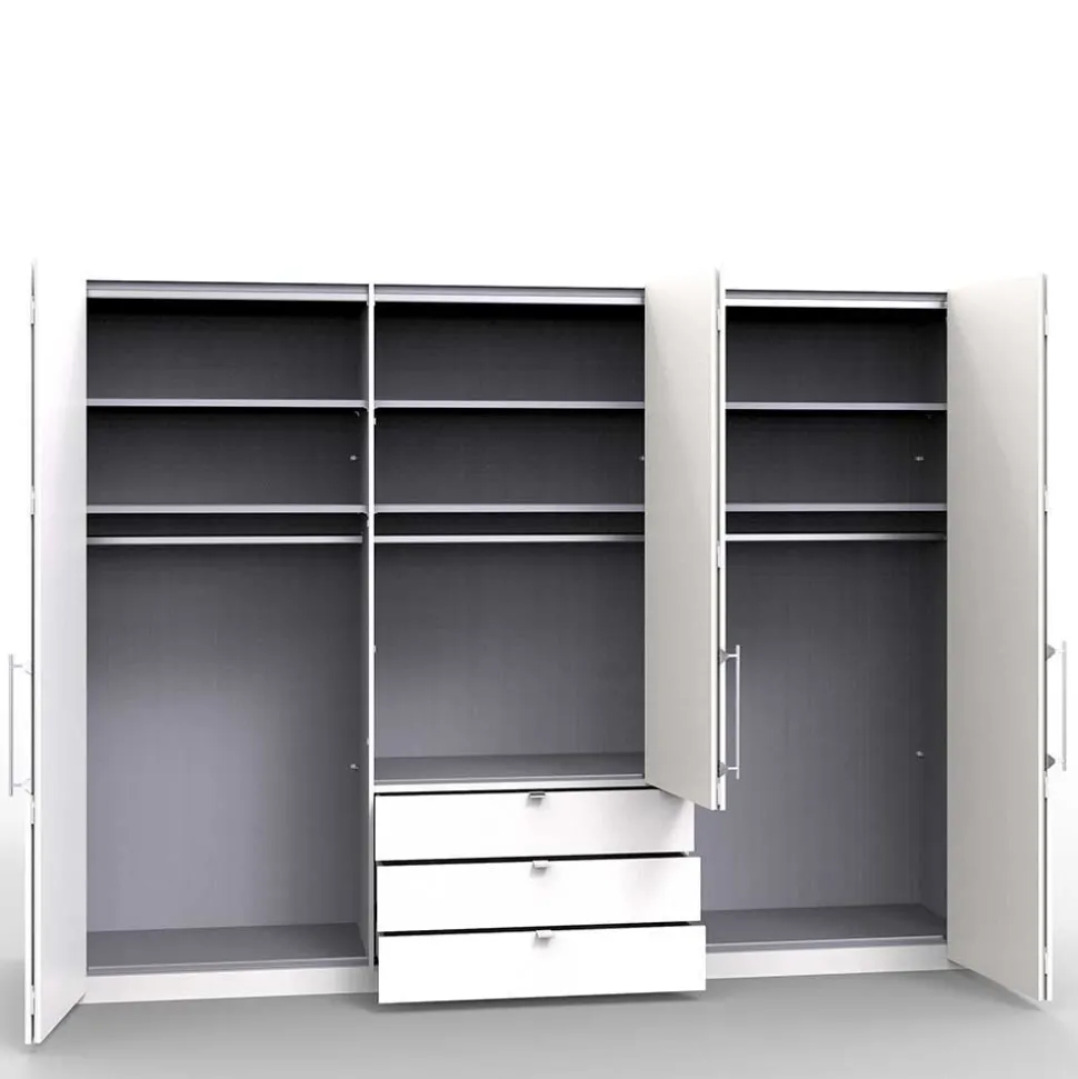 Schlafzimmerkleiderschrank in Holz Nachbildung - Zayun I