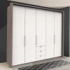 Schlafzimmerkleiderschrank mit drei Schubladen - Tivierto