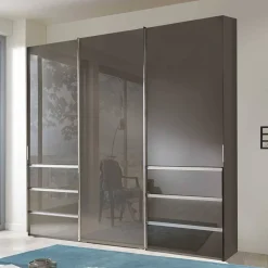 Schlafzimmerschrank in Braun Glasfront - Cudossy