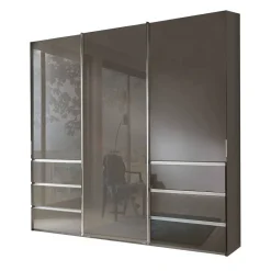 Schlafzimmerschrank in Braun Glasfront - Cudossy