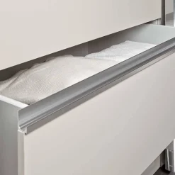 Schlafzimmerschrank in Champagner Glasfront 165 cm - Dustins