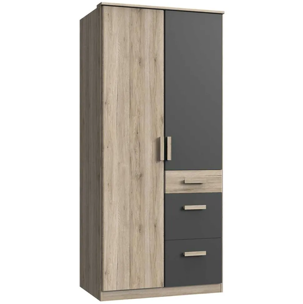 Schlafzimmerschrank in Dekor Eiche San Remo - Jilamenda