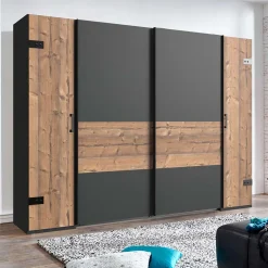 Schlafzimmerschrank in Tanne Holzdekor - Ardila