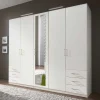 Schlafzimmerschrank in Weiß 225 cm breit - Clewono