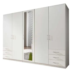 Schlafzimmerschrank in Weiß 225 cm breit - Clewono