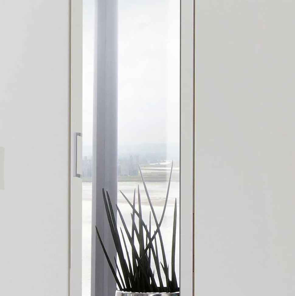 Schlafzimmerschrank in Weiß 225 cm breit - Clewono