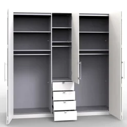 Schlafzimmer-Schrank in Weiß Glasfront - Dolienca