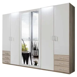 Schlafzimmerschrank mit 6 Türen und Schubladen - Classima