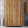 Schlafzimmerschrank Vaskov aus Wildeiche Massivholz