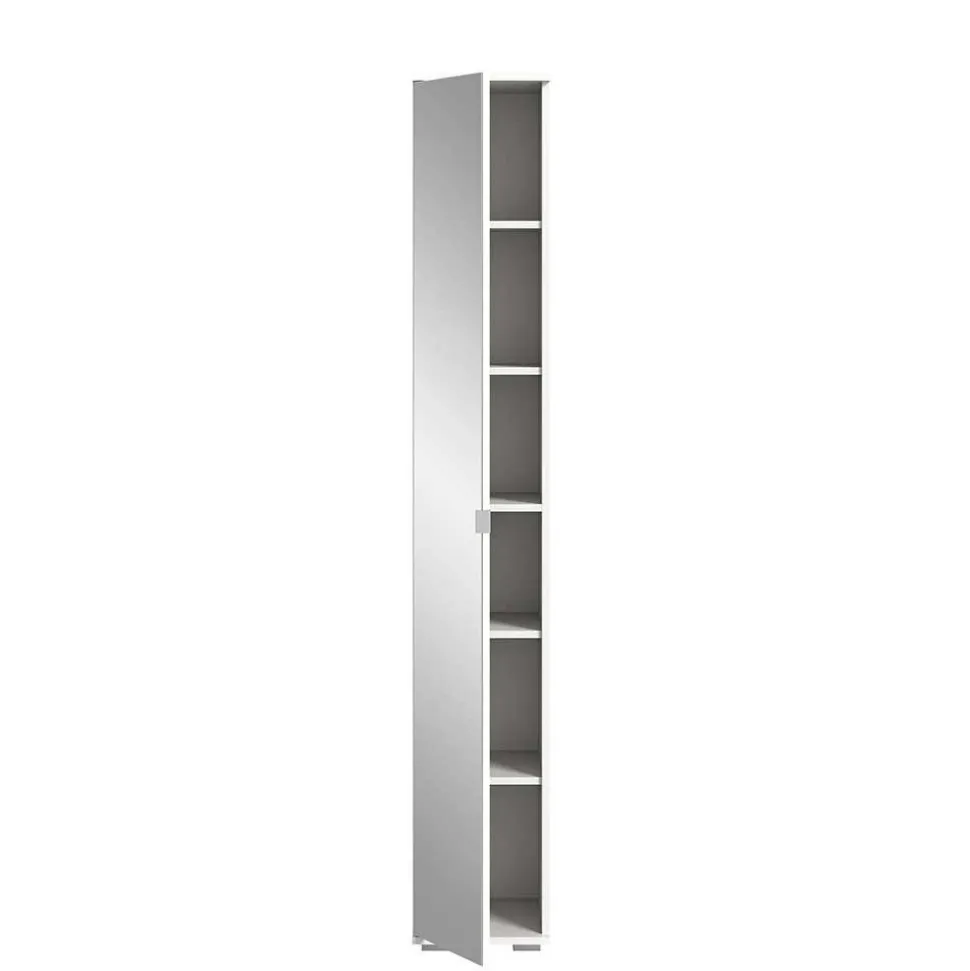 Schmaler Dielenschrank mit Spiegeltür - Rugova