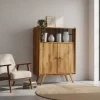 Schrank im Mid Century Stil aus Wildeiche Holz - Hardus