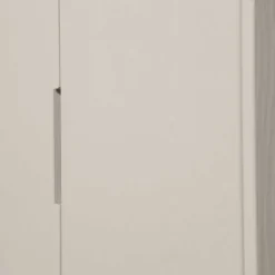 Schrank in Hellgrau mit Bügelgestell - Lergavano