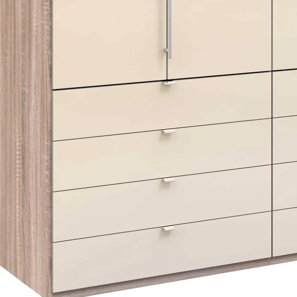 Schrank mit acht Schubladen & zwei Falttüren - Rativian