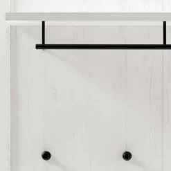 Schrank mit Spiegeltür & Garderobe - Nedita (dreiteilig)