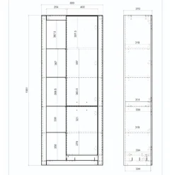 Schrank mit zwei Türen - Adejano