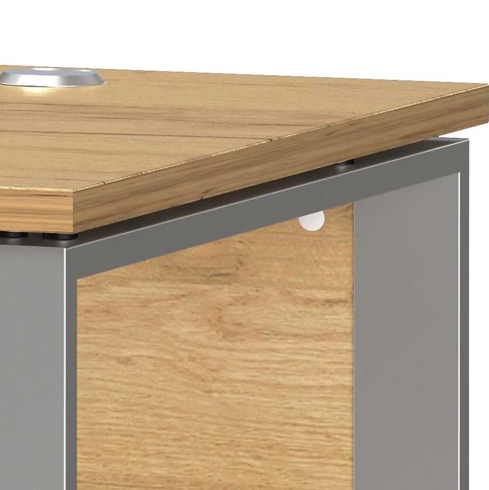 Schreibtisch in Wildeiche Optik 160x80 cm - Axel