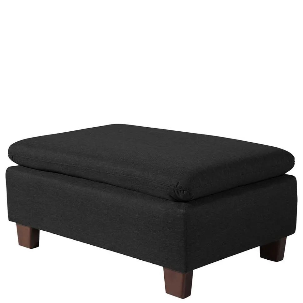 Schwarzer Polstersessel 100 cm breit - Voscona