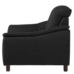 Schwarzer Polstersessel 100 cm breit - Voscona