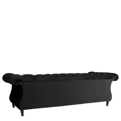 Schwarzes Barocksofa aus Samtvelours - Isipia