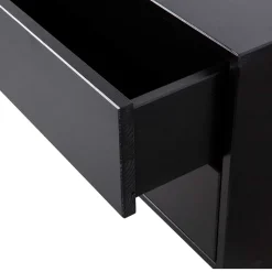 Schwarzes Lowboard mit zwei Schubladen - Niwidus