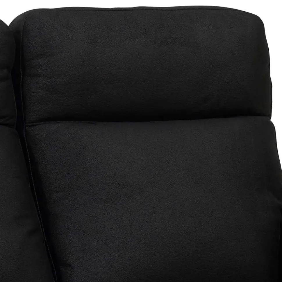 Schwarzes Zweier Sofa mit Relaxfunktion - Salma