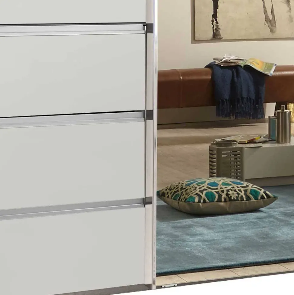 Schwebetürenkleiderschrank mit zwei Spiegeln - Galogero