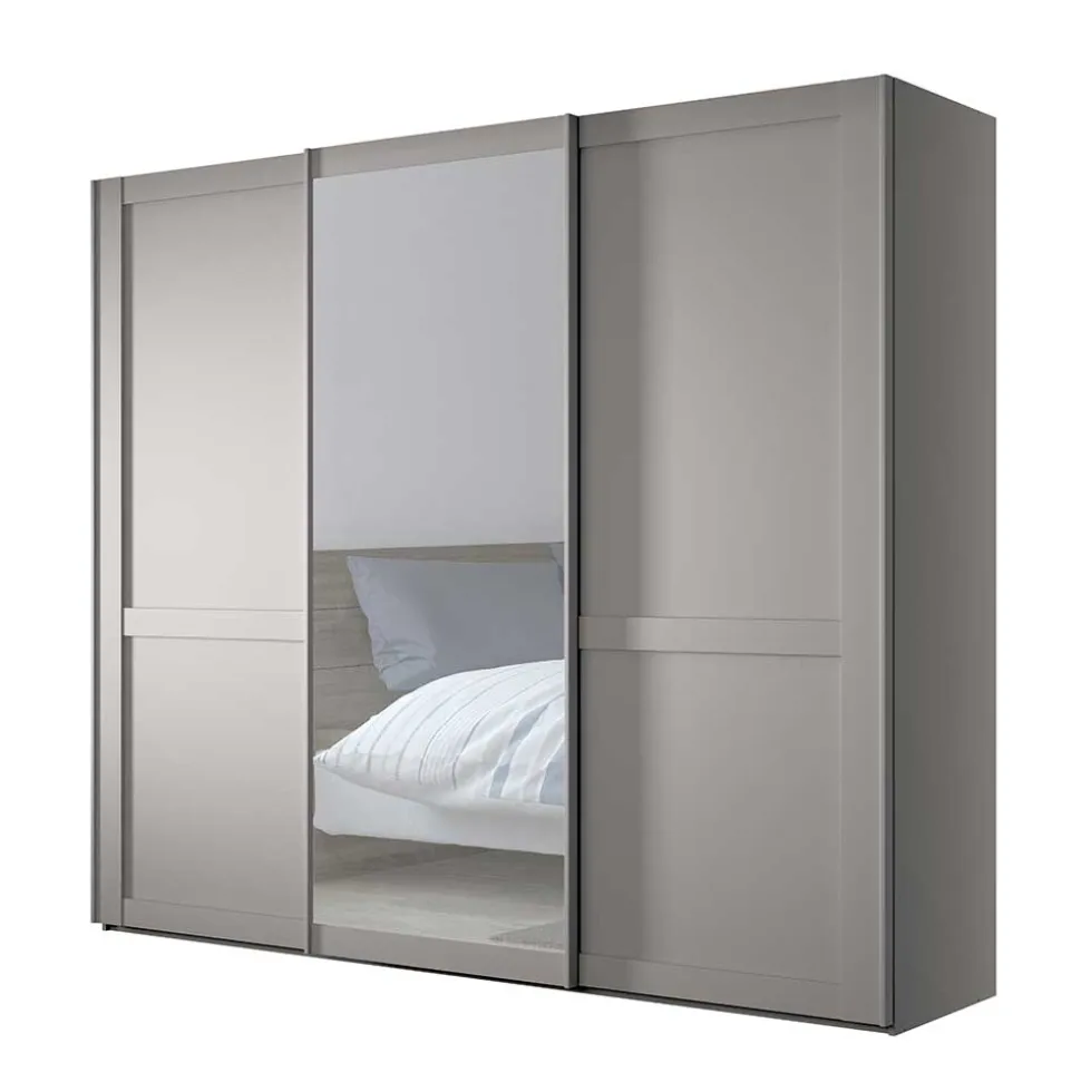 Schwebetürenschrank in Hellgrau - Ridonna